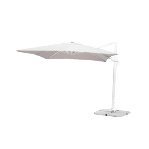 OMBRELLONE BRAC.PARK MT.3X3 BIANCO C/AIR